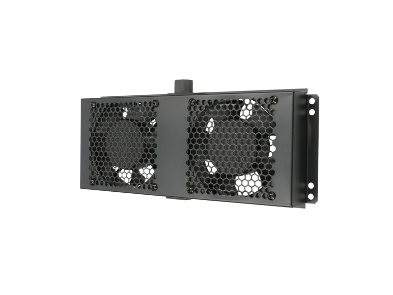 Extralink 2 FANS ROOF COOLING UNIT WITH CABLE TO THERMOSTAT, Køleventilator, Sort, Metal, 2 blæser(e), Vekselstrøm, 220 V