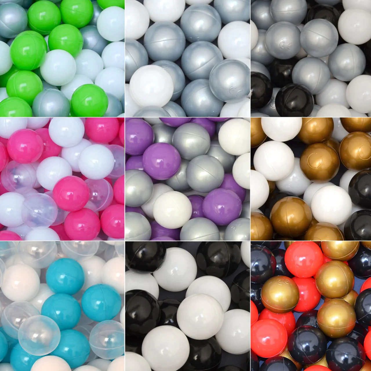50 Bälle für Bällebad 5,5cm Babybälle Plastikbälle Baby Spielbälle Rot