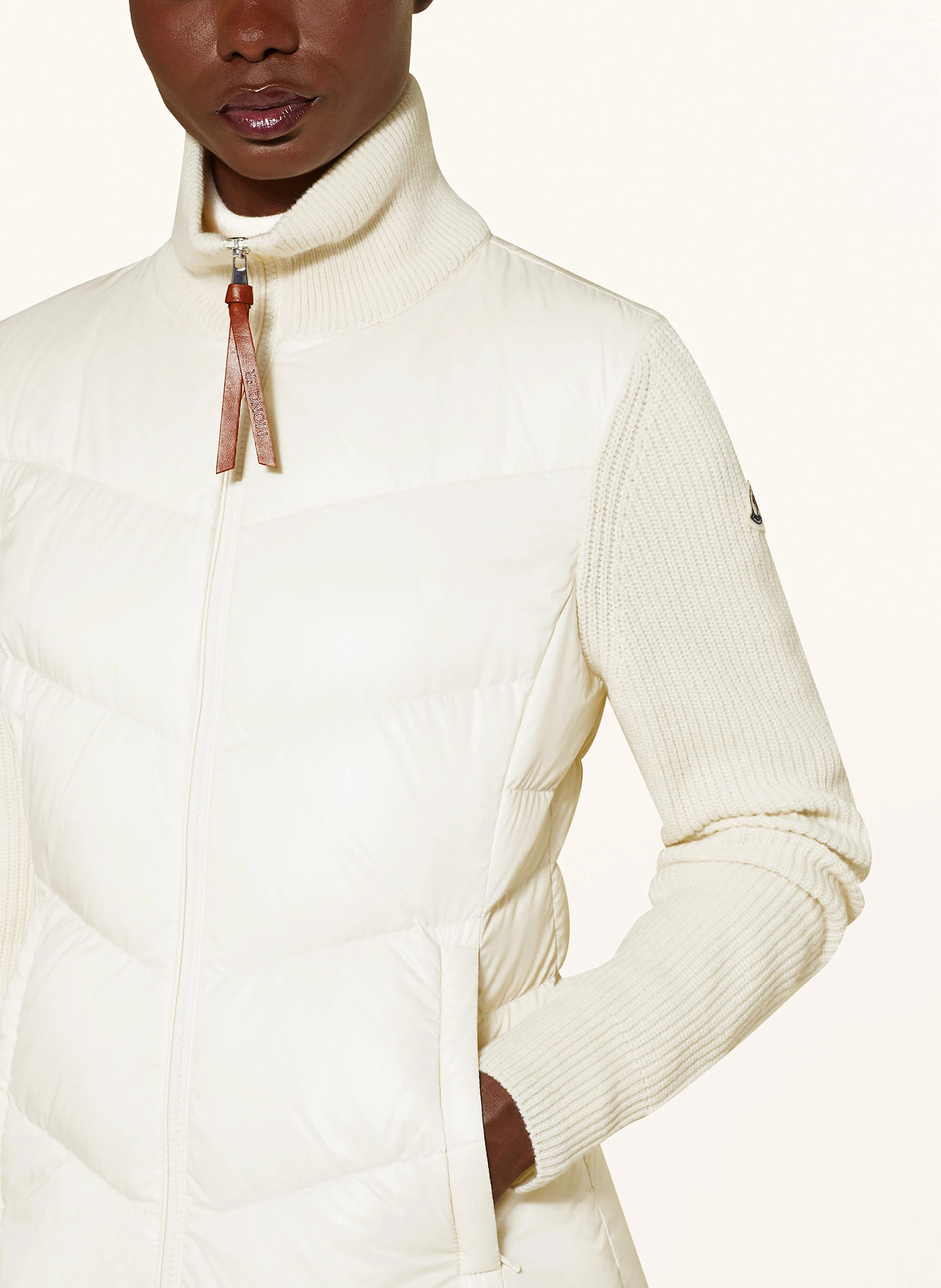 MONCLER Daunenjacke im Materialmix