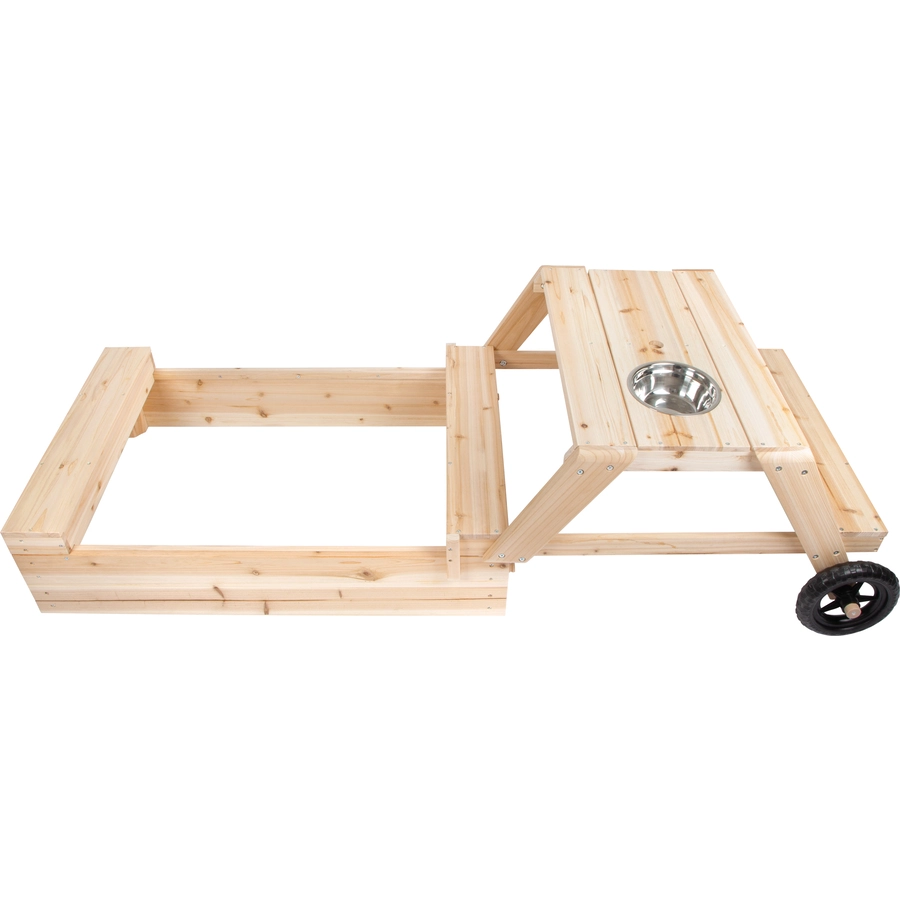 small foot® Sandkasten mit Sitzgruppe und Matschtisch