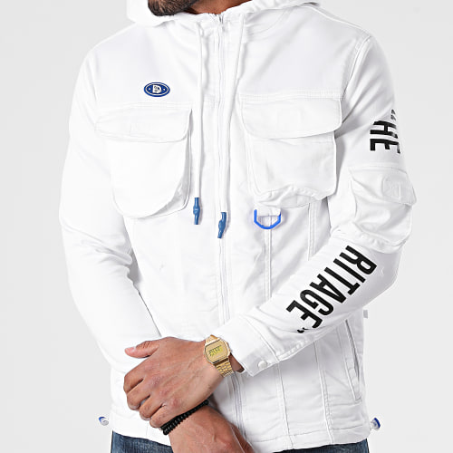 Veste Zippée Capuche DH-3364 Blanc