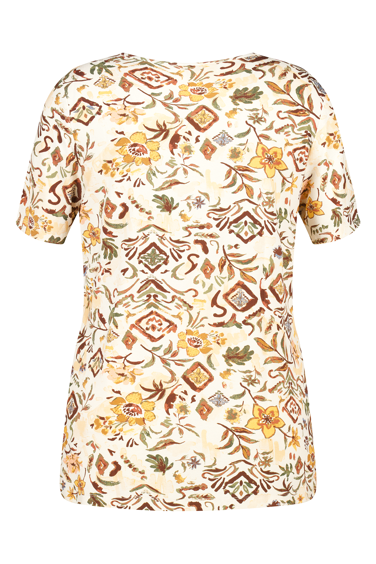 T-shirt met print Multi Zand