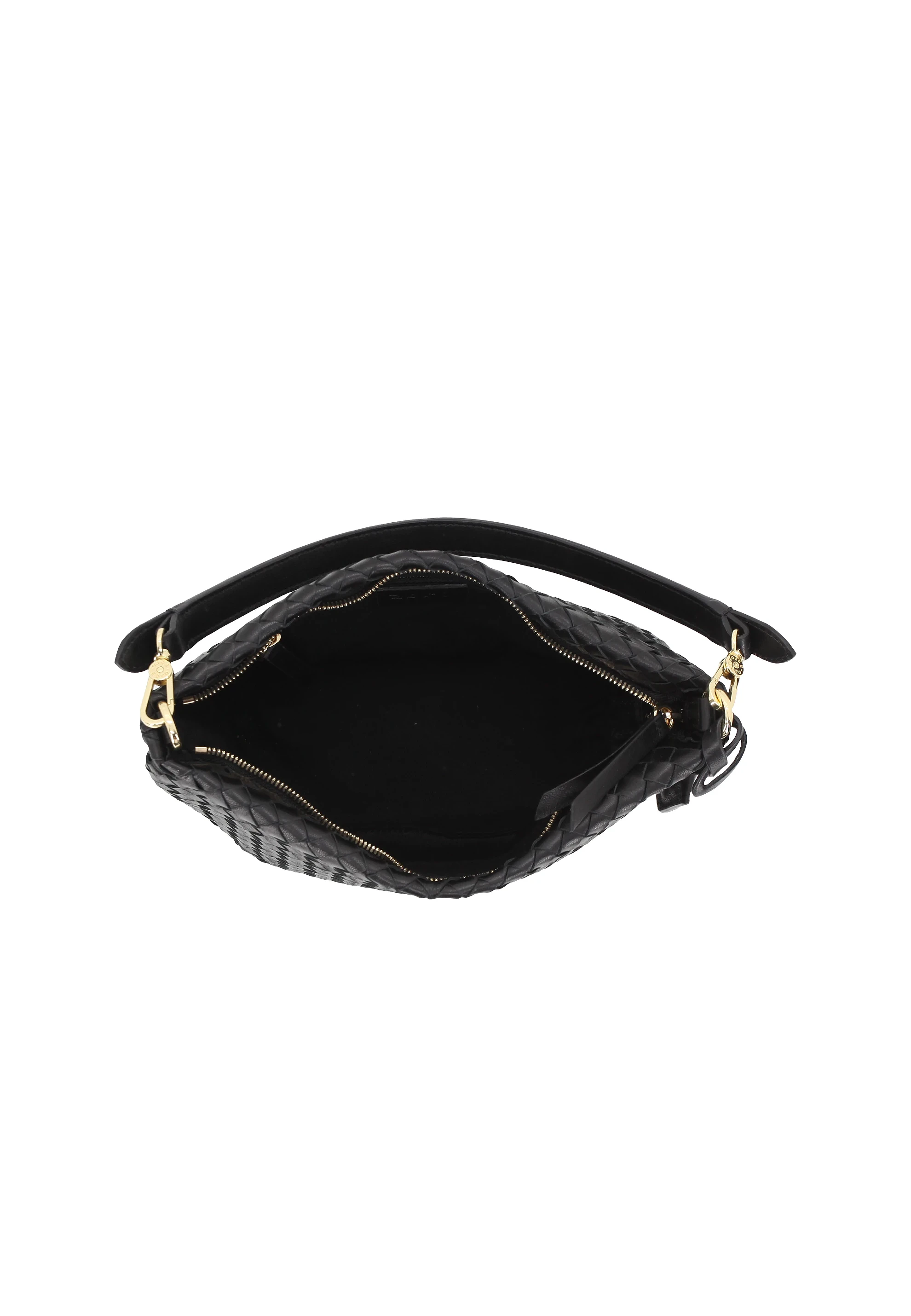 Hobo EBONY SMALL Leather Piuma Opaco Standard