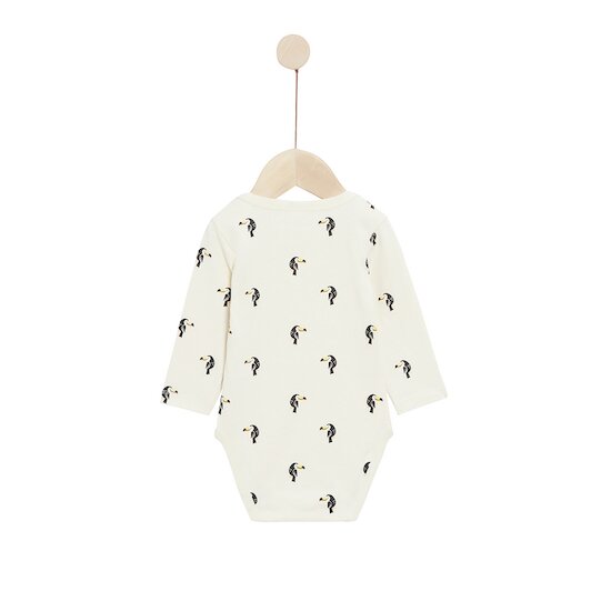Lot 2 bodies manches longues en coton recyclé   Beige/Vert        de               P'tit bisou