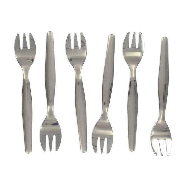 Lot de 6 fourchettes à huîtres