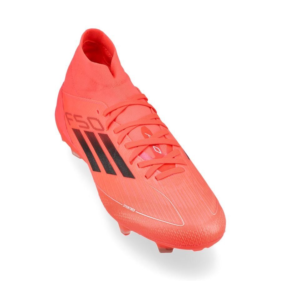 adidas F50 Pro Mid FG Vivid Horizon - Turbo/Aurora Black/Argenté Femme