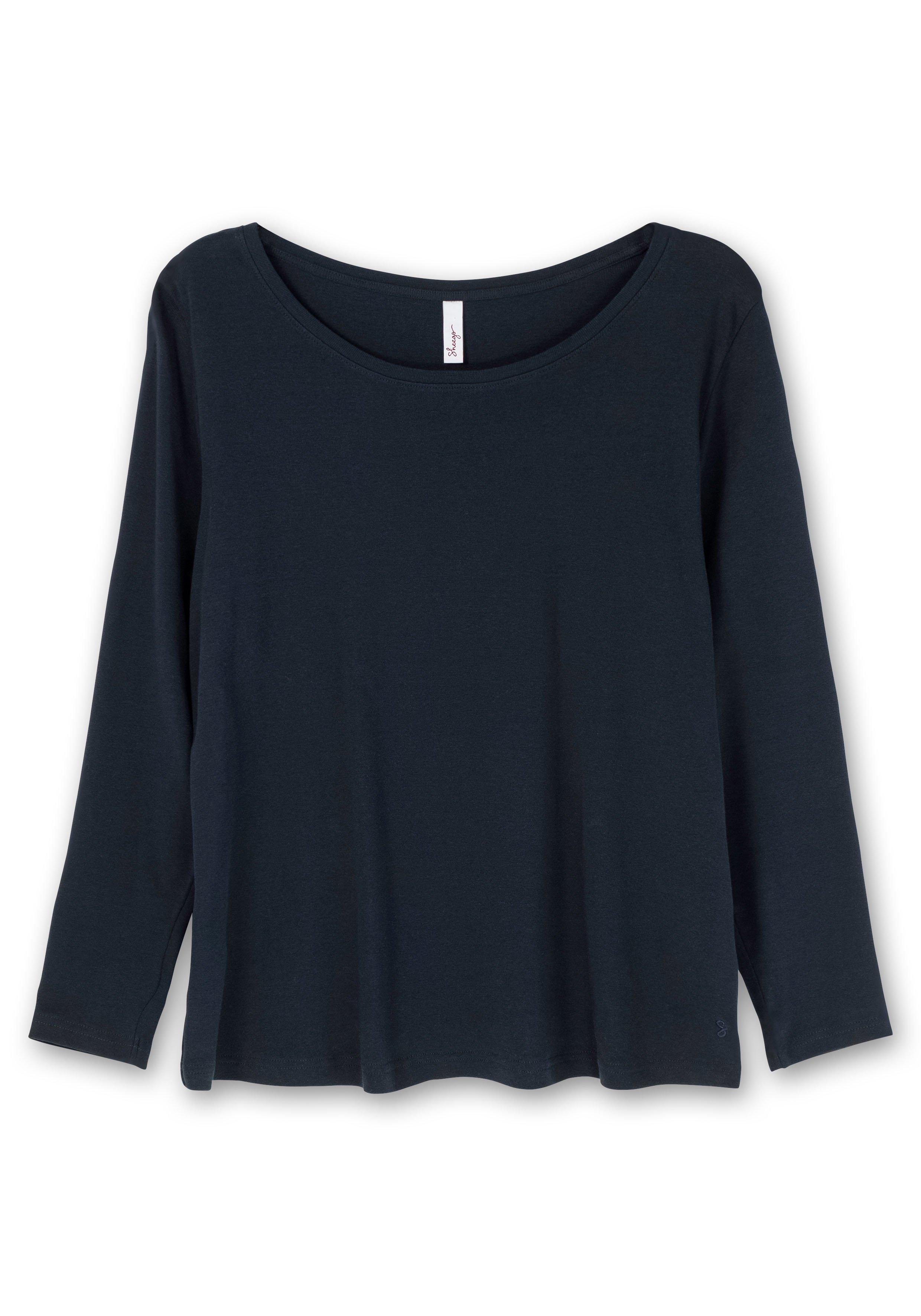 Doppelpack Langarmshirt, leicht taillierter Schnitt