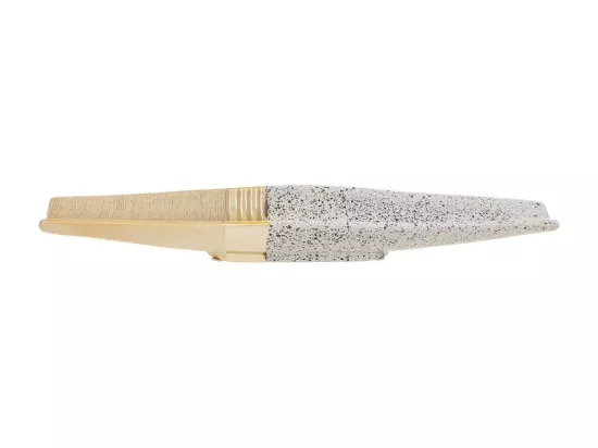 Centre de table en céramique dorée 49,5x14x5h