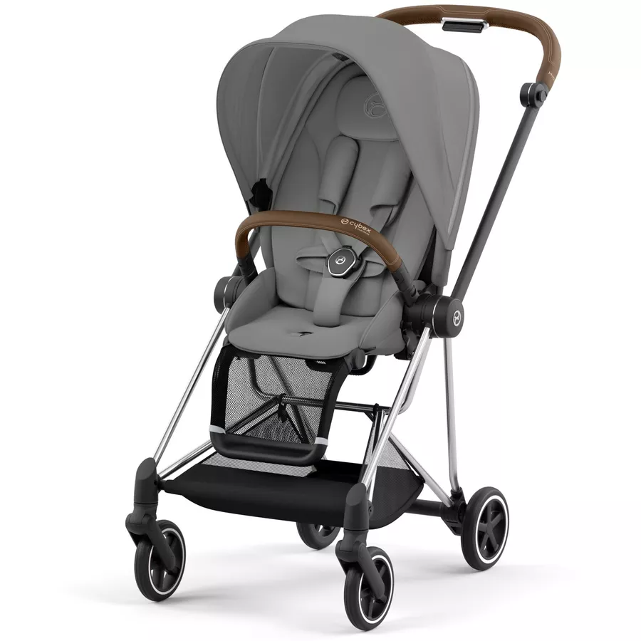 cybex PLATINUM Kombikinderwagen New Mios Chrome Brown Mirage Grey