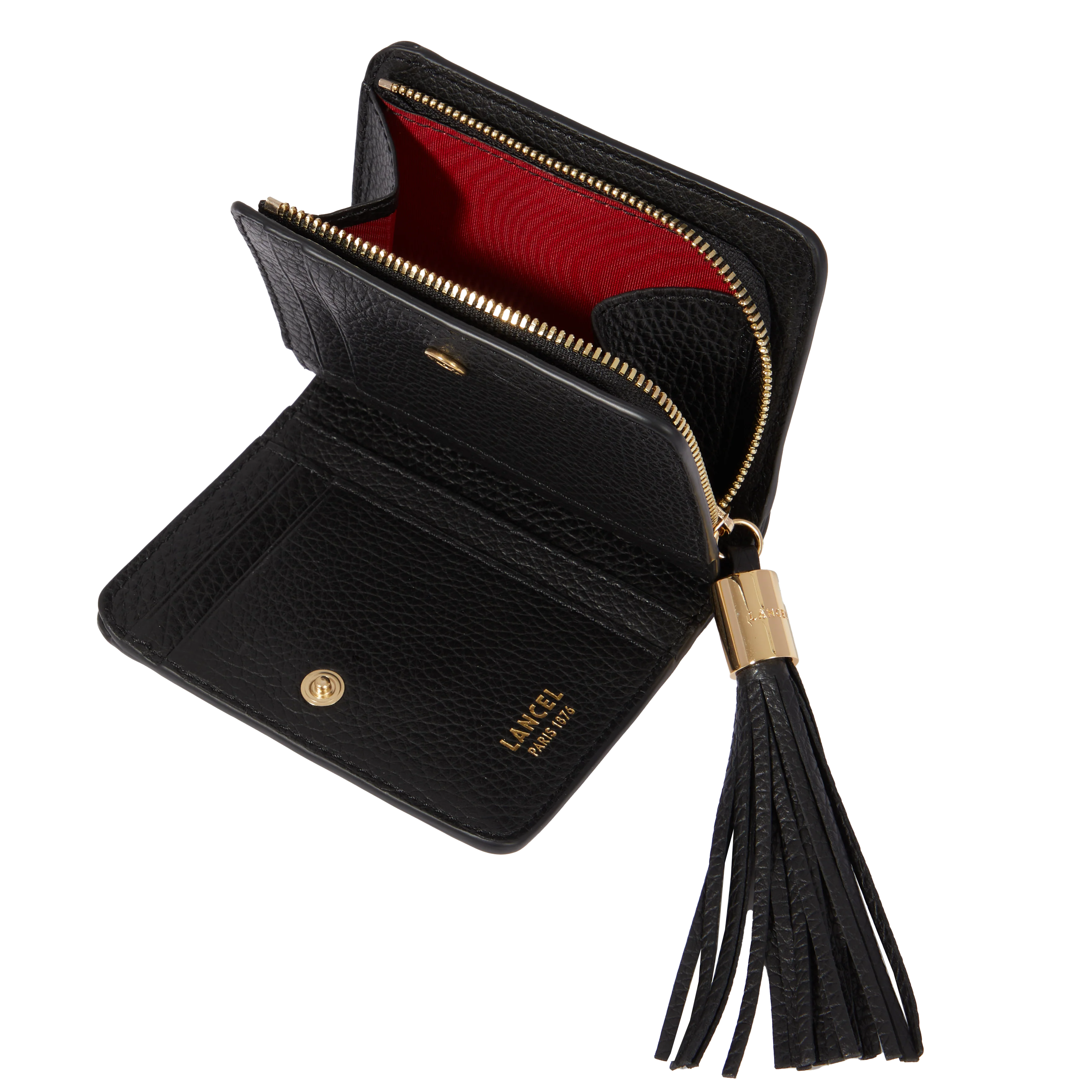 Zipped medium compact wallet Premier Flirt de Lancel-Noir