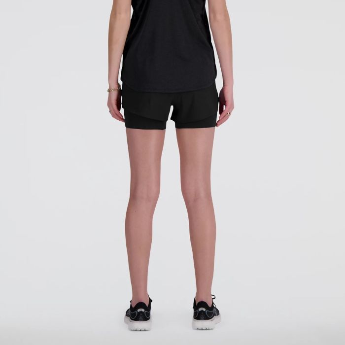 New Balance Dame Shorts RC Seamless 2in1 3 Inch Shorts Sort