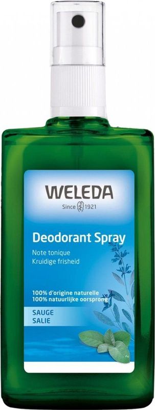 Weleda - Salie Deodorant Spray - 100 ml - Natuurlijke Frisheid Zonder Aluminiumzouten