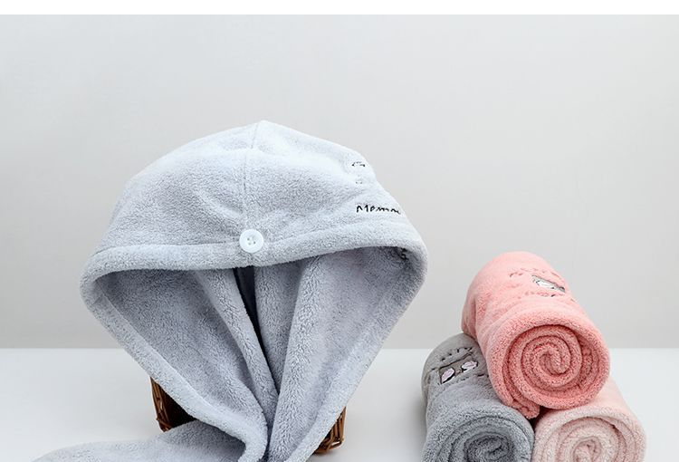 Home Simply - Geborduurde handdoek voor het drogen van haar