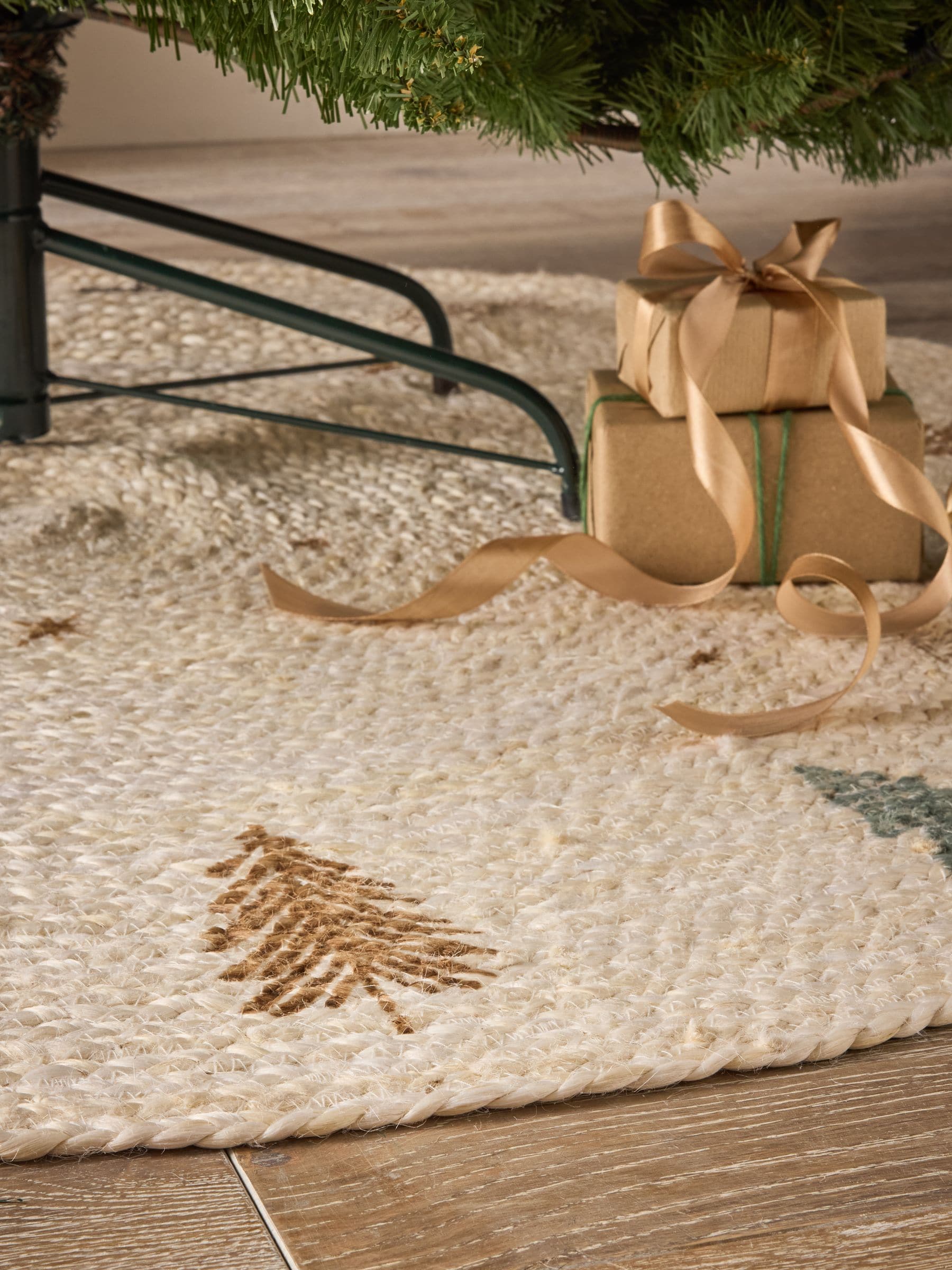 Kerstmis Skandi Tree Jute Tree Mat