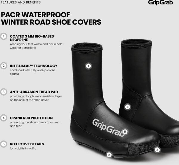 GripGrab PACR Waterproof Deep Winter Road Skoovertræk