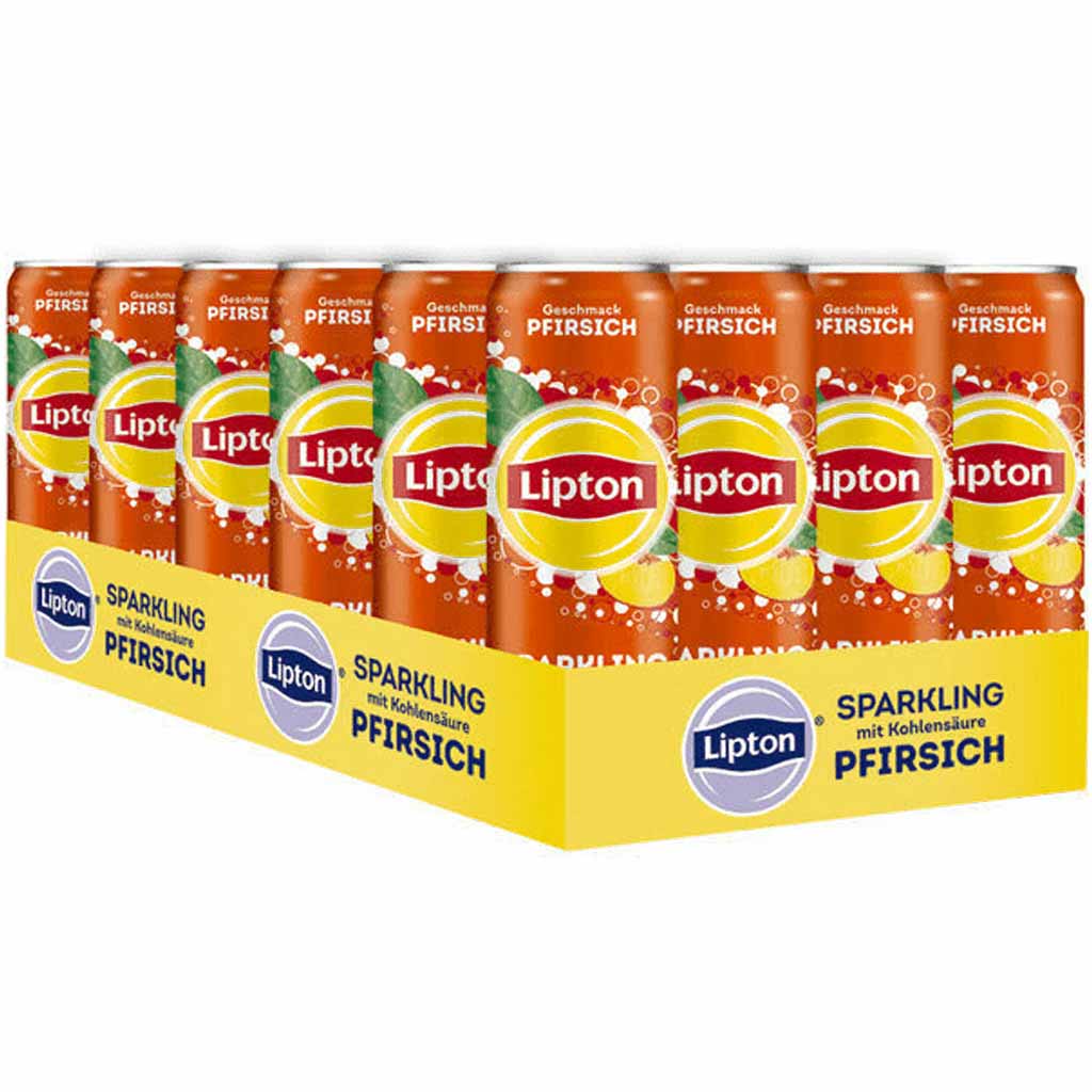 Lipton Sparkling Ice Tea Pfirsich DOSE 24x330ml=7,92L MHD:7.5.25
