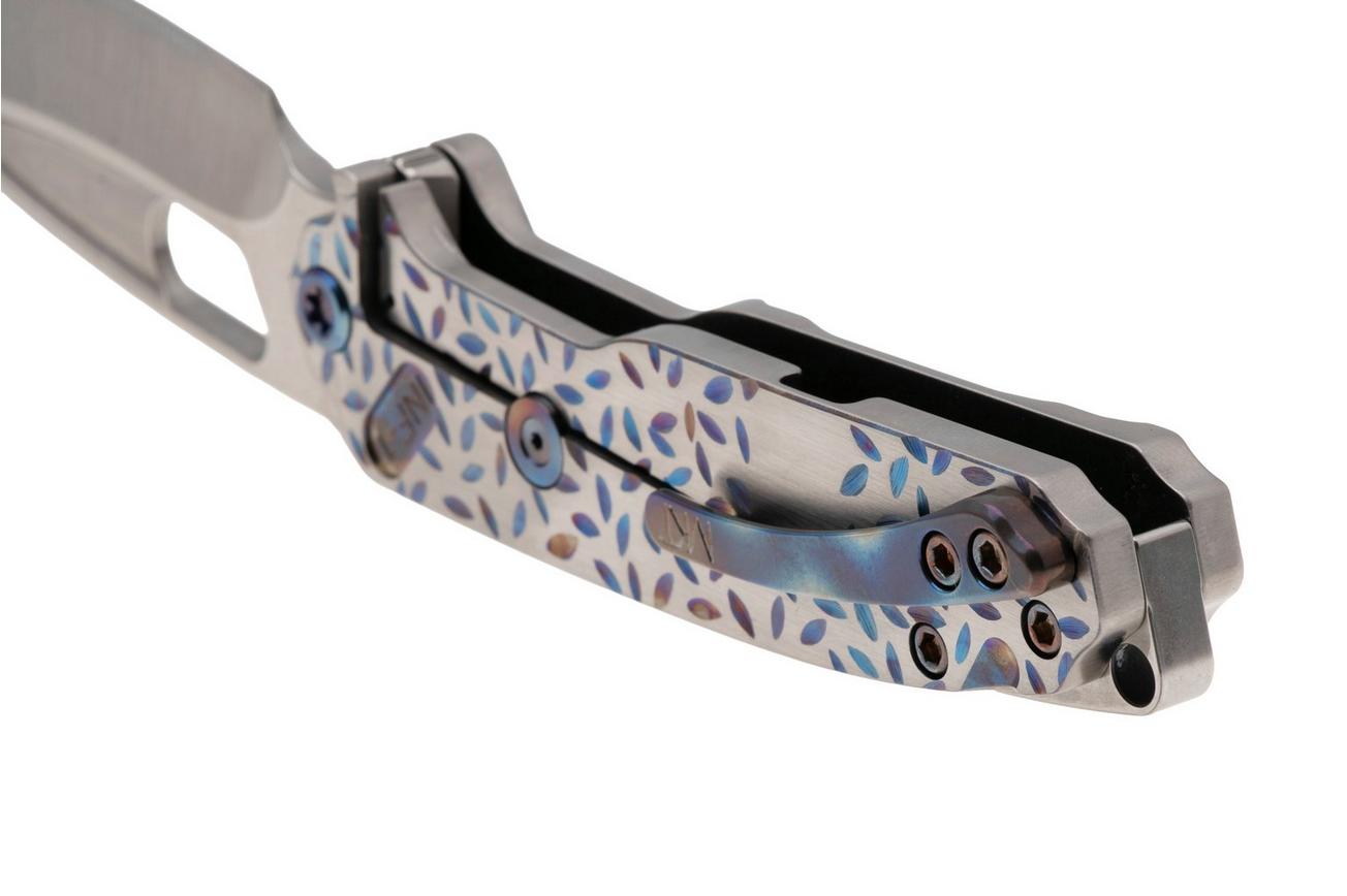 Medford Infraction 25-INF-01, Tumbled S45VN, Jasmine Fields Titanium Handle, Flamed Hardware zakmes