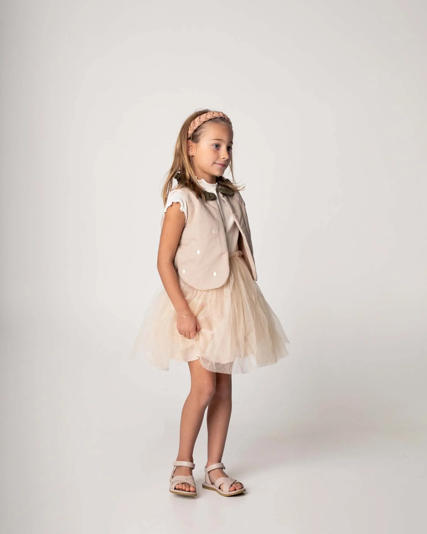 Pien Skirt | Soft Powder Metallic