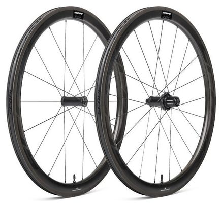 Paire de Roues Scope R4 700c | 9x100 - 9x130 mm | Patins | Noir