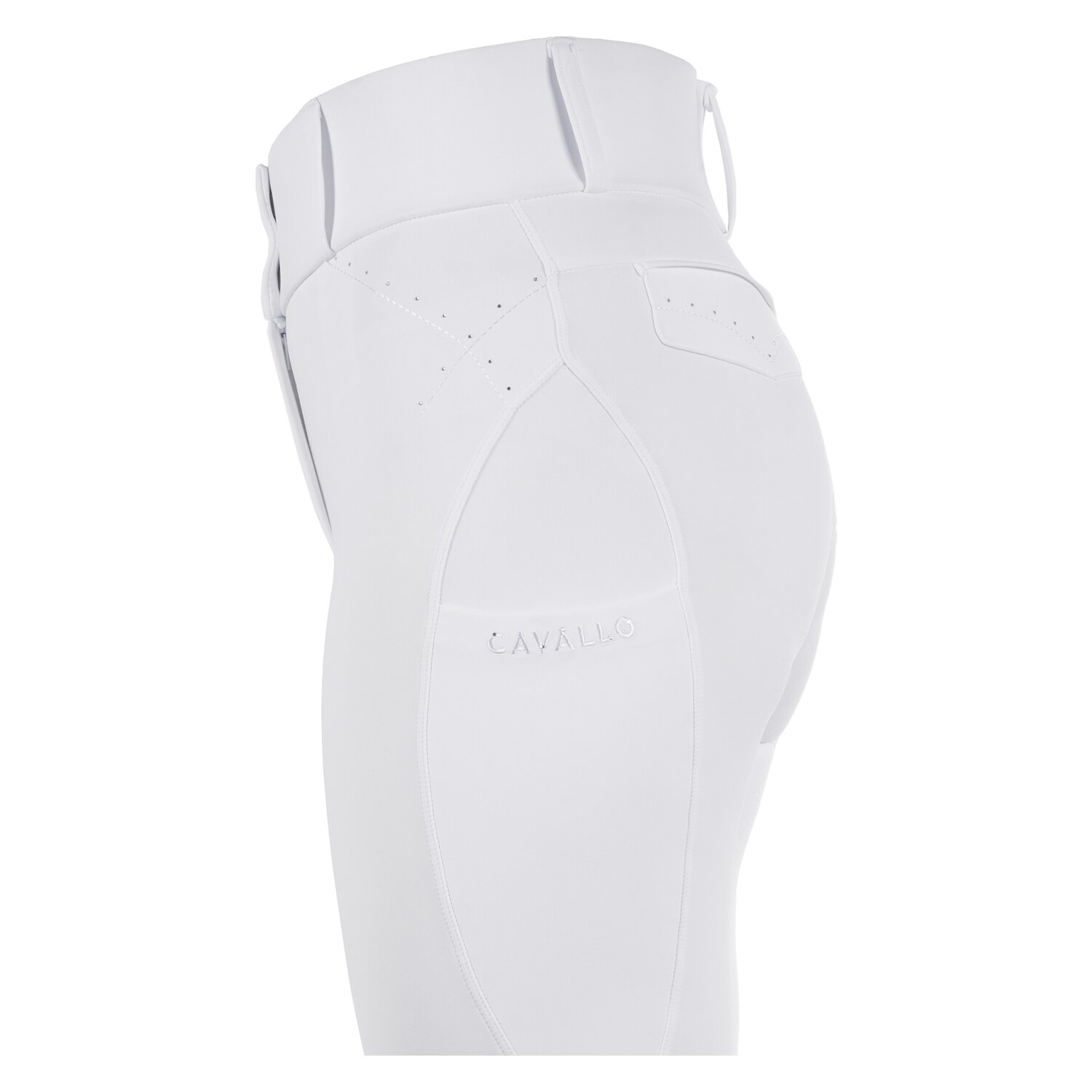 Cavallo Gesäßeinsatz-Reithose CAVALCANDERA GRIP MOBILE - weiß