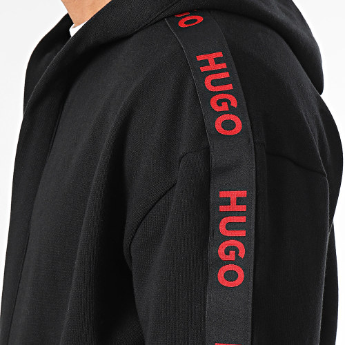 Peignoir Capuche A Bandes Sporty Logo 50509837 Noir