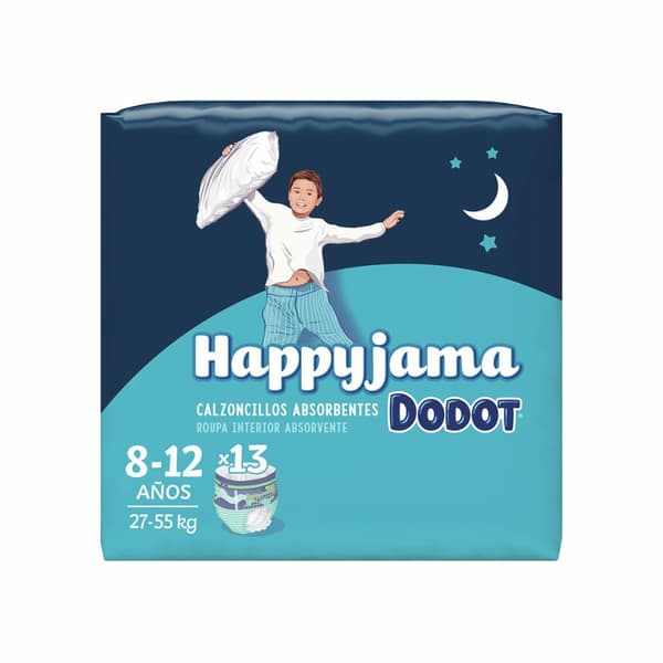 Engangsbleier Dodot Happyjama 8-12 år Størrelse 8 13 enheter Underbukser