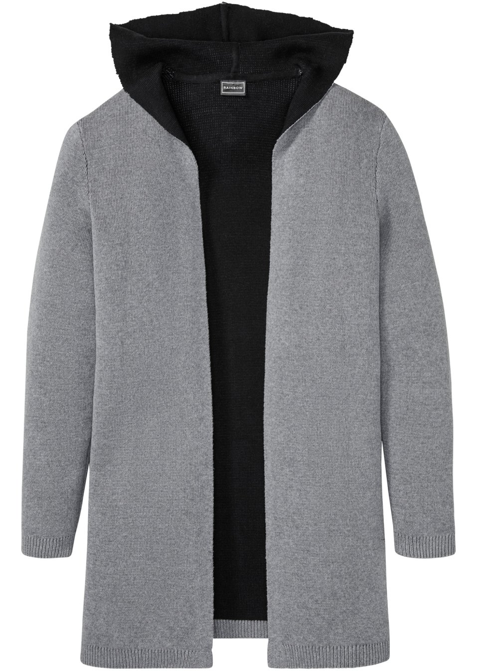 Gilet en maille à capuche