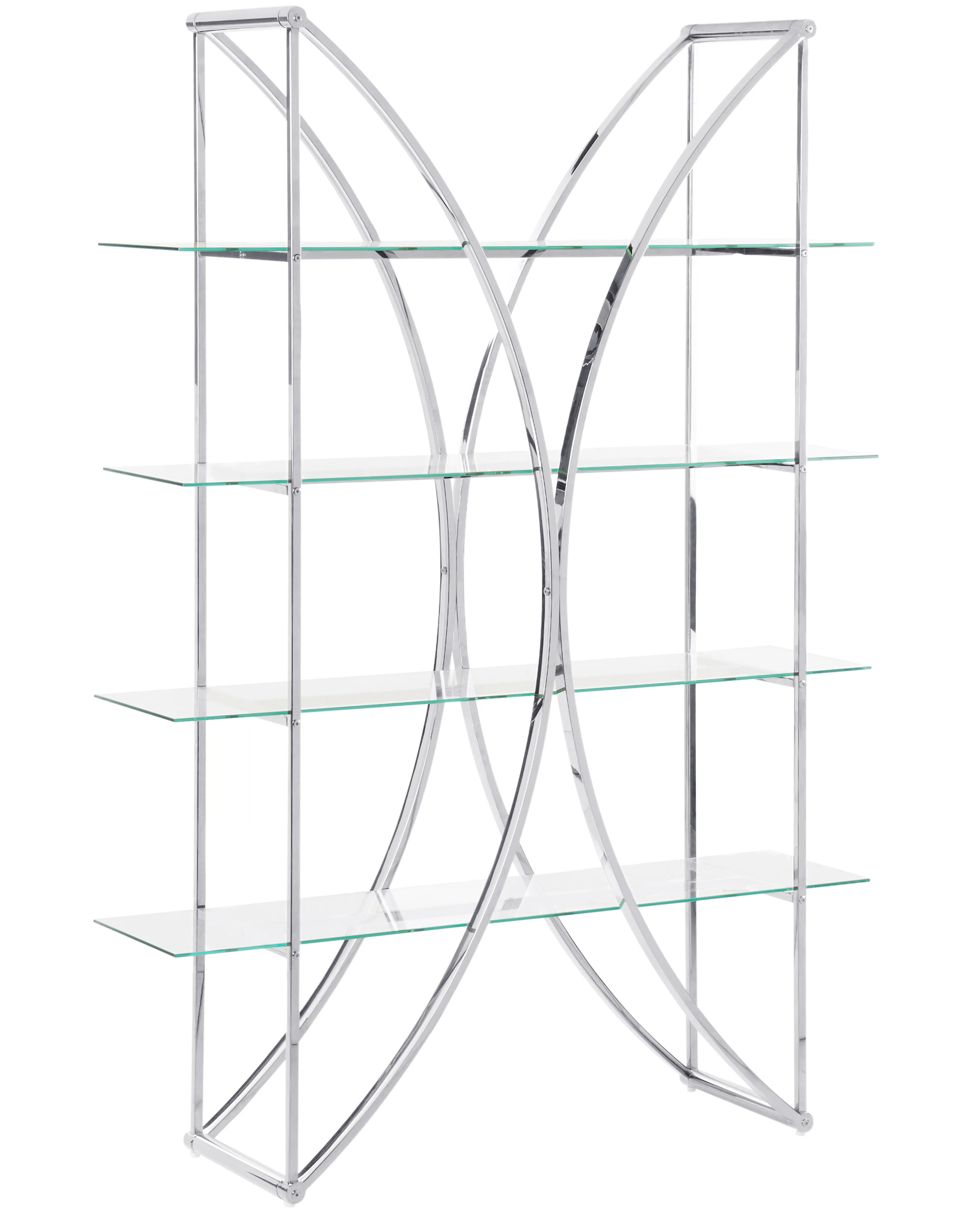 Opbergkast met 4 planken HOLLOW Metaal 175 cm Zilver