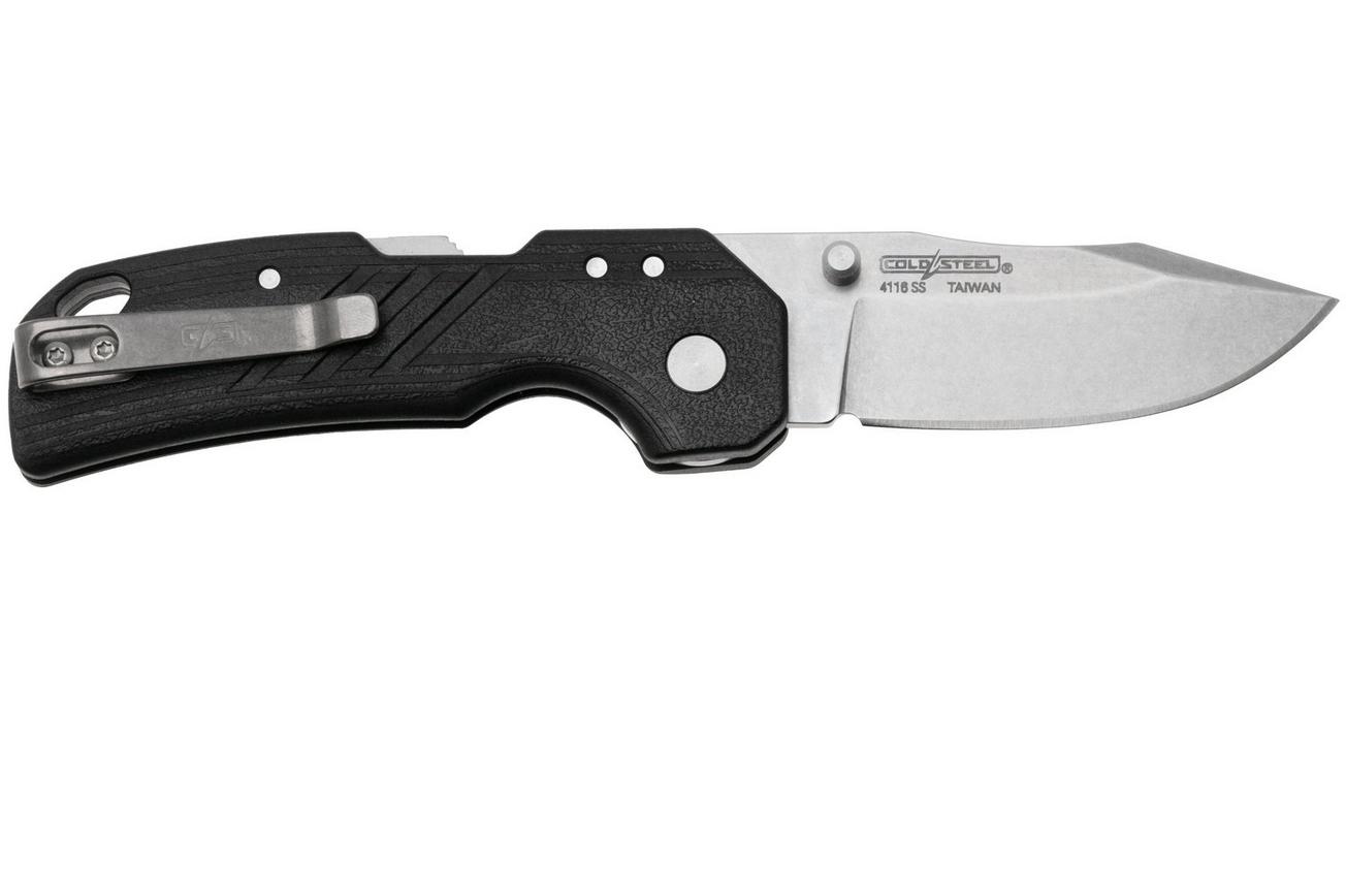 Cold Steel Engage Small Clip Point FL-25DPLC Stonewashed 4116SS, Black GFN, zakmes
