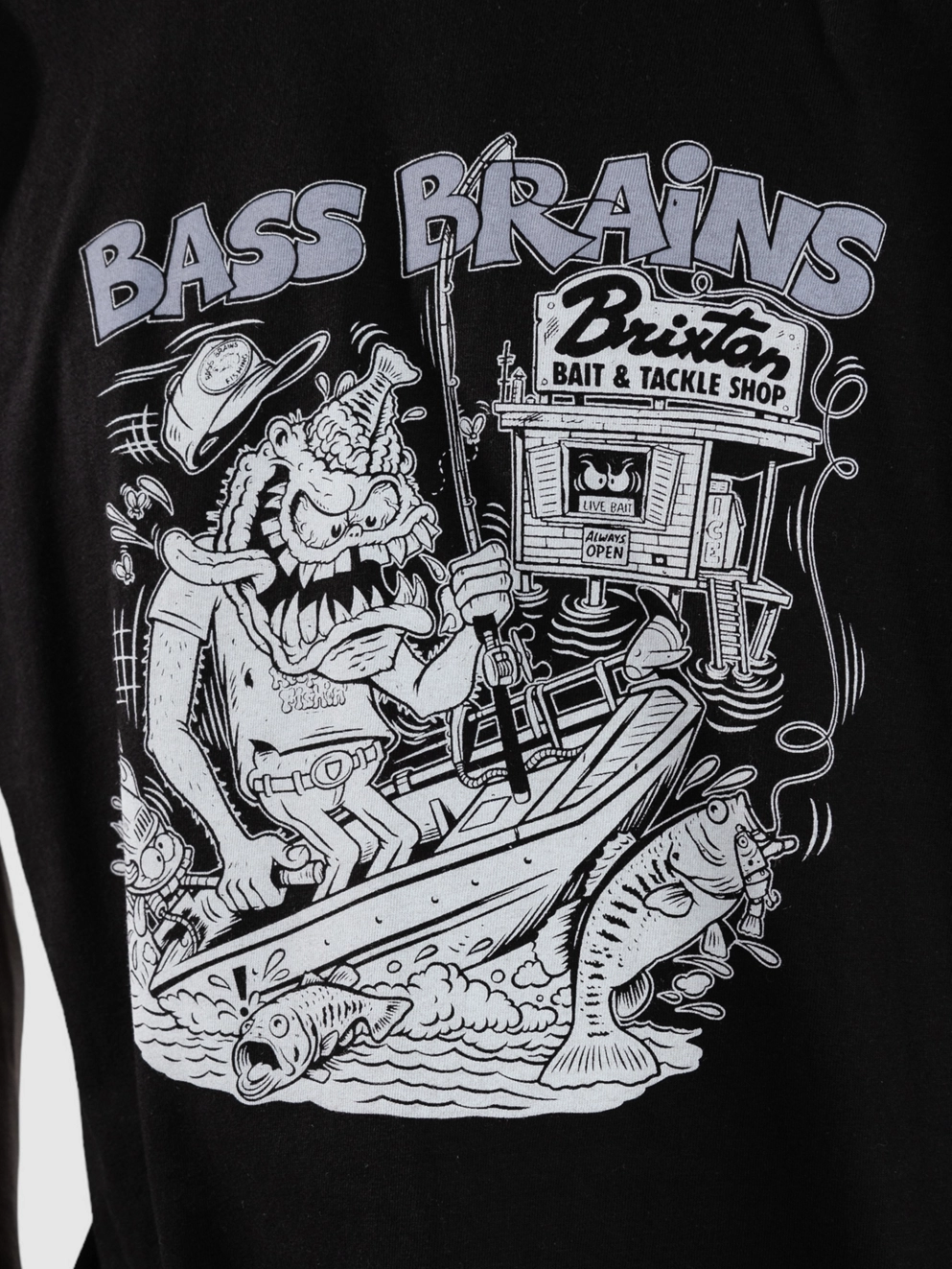 Brixton Bass Brains Monster T-Shirt black