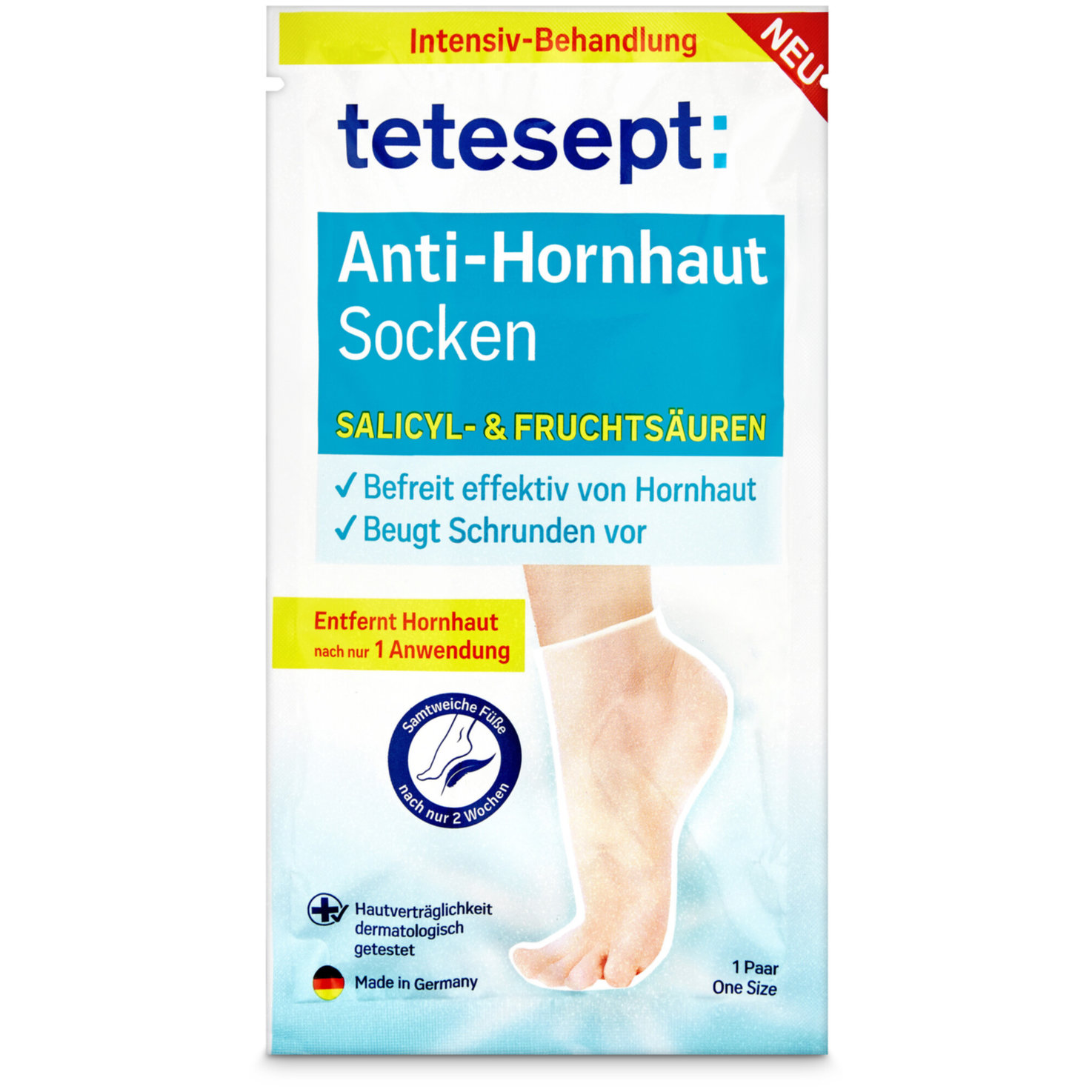 tetesept med foot care Anti-Hornhaut Fusssocken 1 Paar