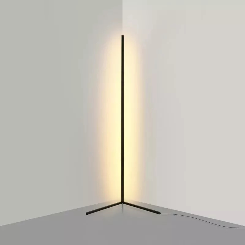 (150cm) LED RGB Stehlampe Gaming Hintergrund Beleuchtung mit Soundsteuerung und Appsteuerung   Fernbedienung - Schwarz