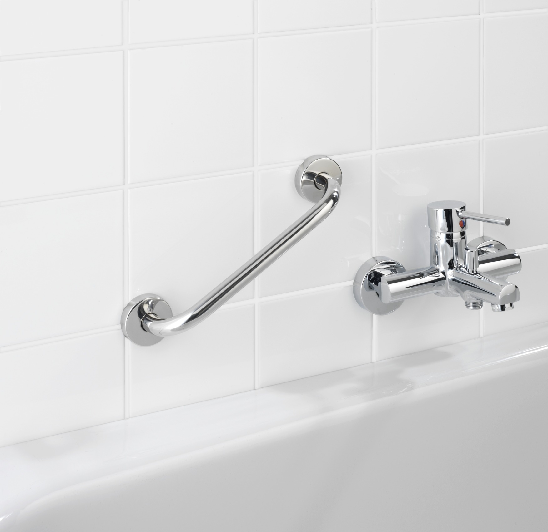 Wenko Bosio badgreep 25cm RVS glanzend