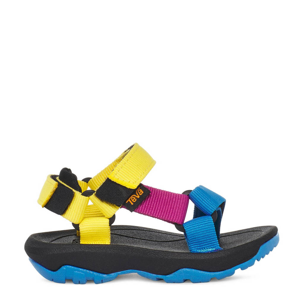 Teva sandalen geel/blauw/roze