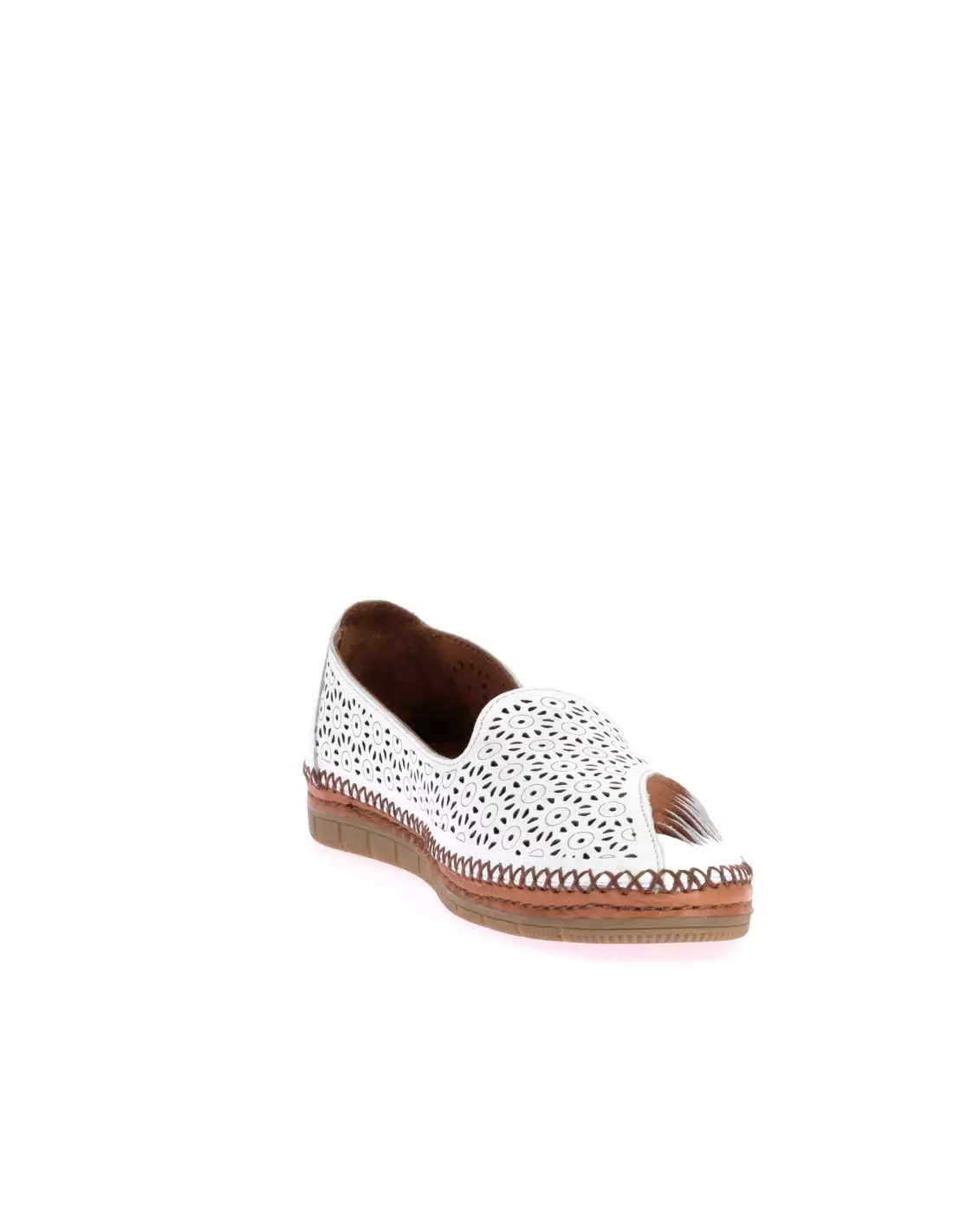 SOFT & FLEX 077.213.501 - Mocassins & bateaux WHITE-COCONUT
