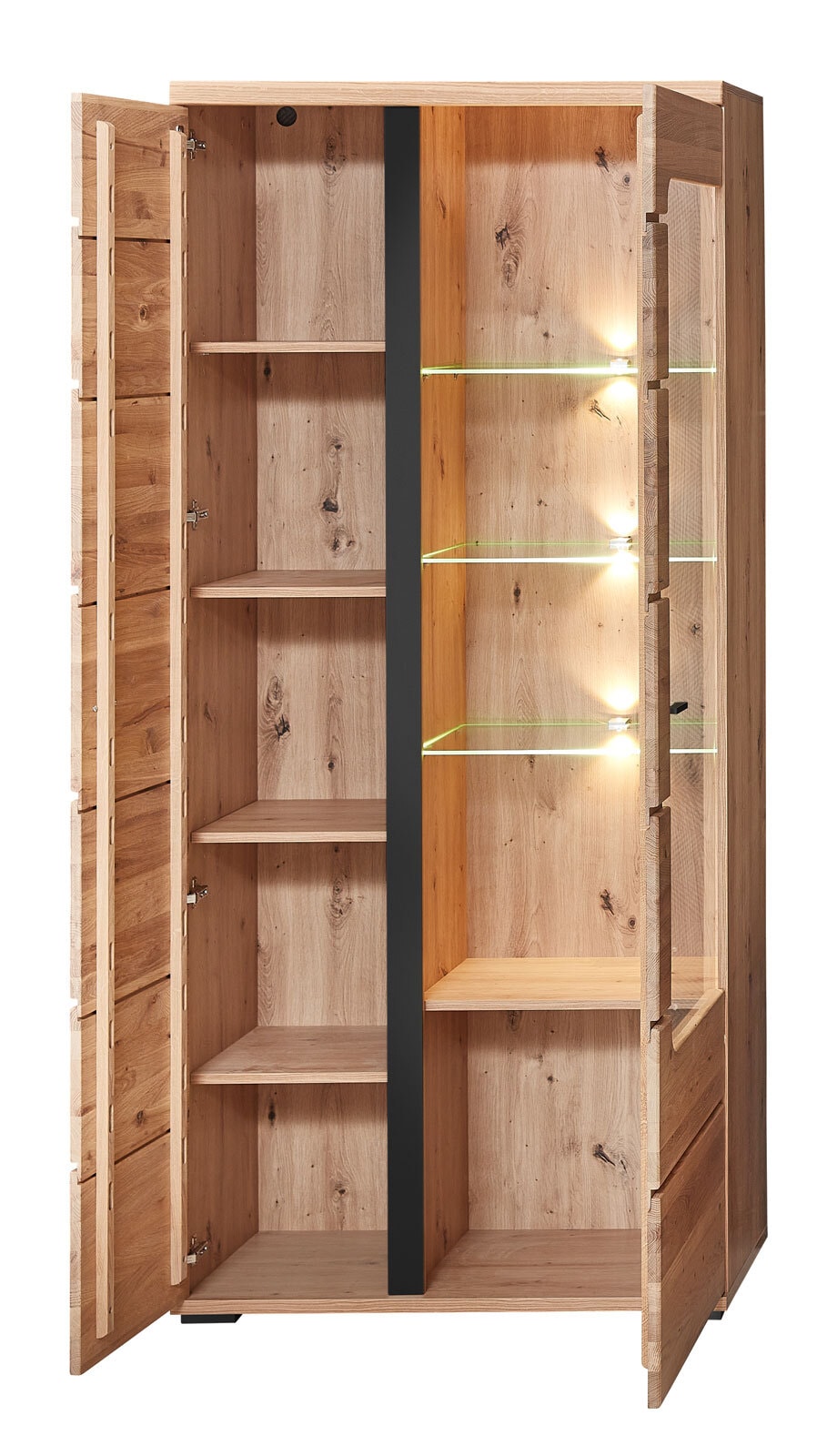 Vitrine Sonos II Front Altesche massiv 90x203x38 cm