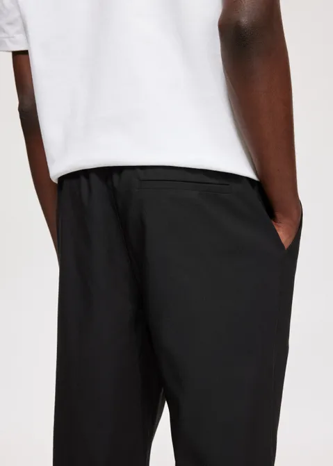 Straight leg broek zwart (ZWART)