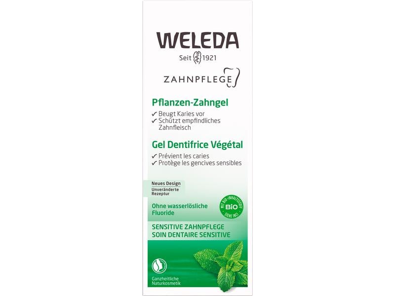WELEDA Zahngel Pflanzen 75 ml Natürliche Zahnpasta mit frischem Geschmack nach Kräutern