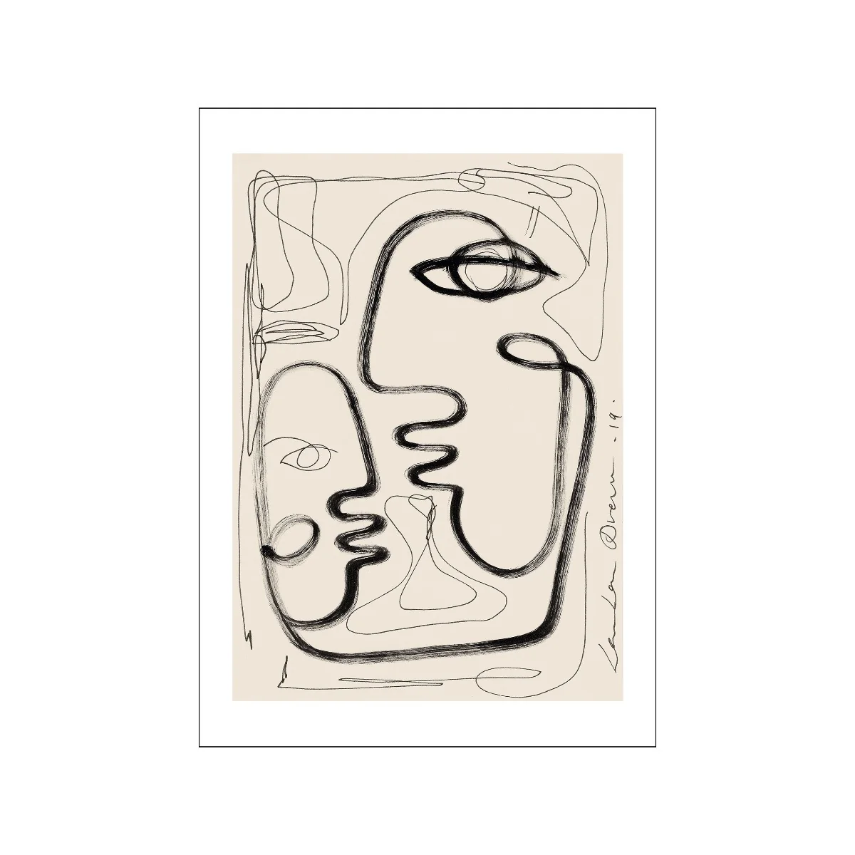Poster & Frame  TPC x LouLou Avenue plakat, Tribu 03 - 30x40 cm.
