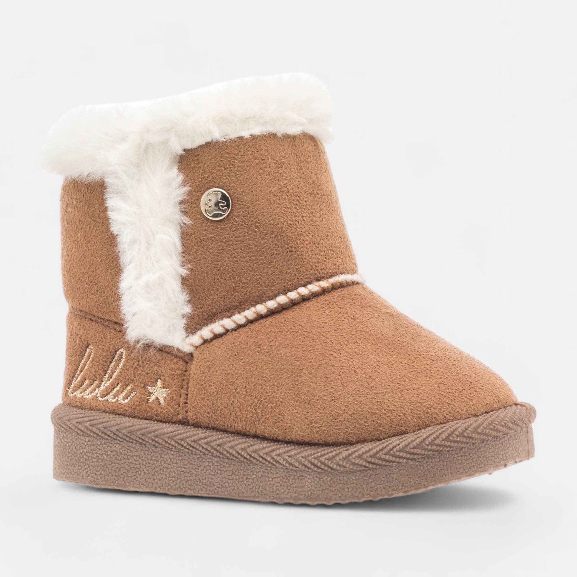Bottines Bébé fille cognac