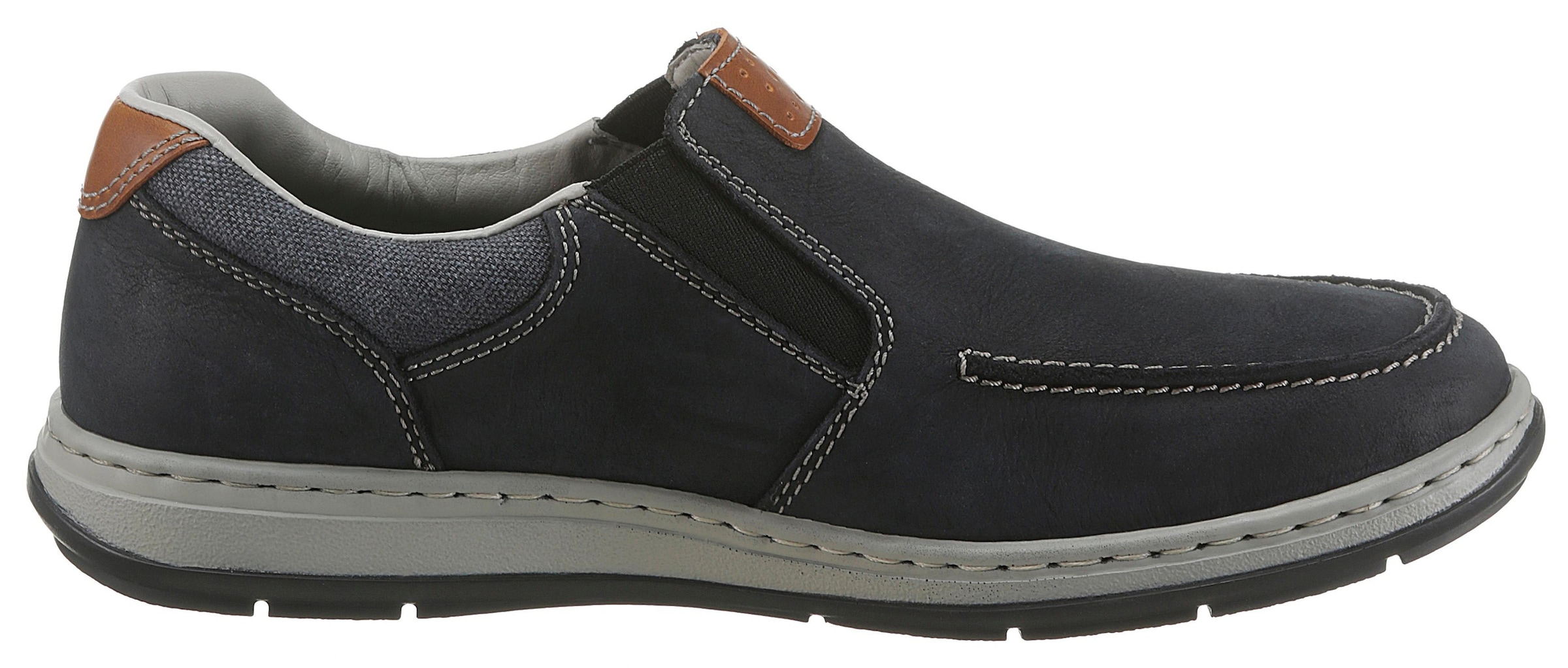 Rieker Slipper  Halbschuh, Freizeitschuh, Schlupfschuh mit modischer Blattnaht