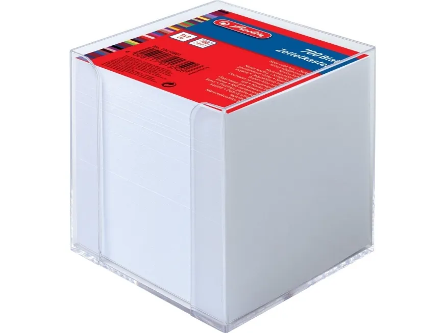 Kubusblok dispenser Herlitz 10410801, 90x90x90 mm 700 ark