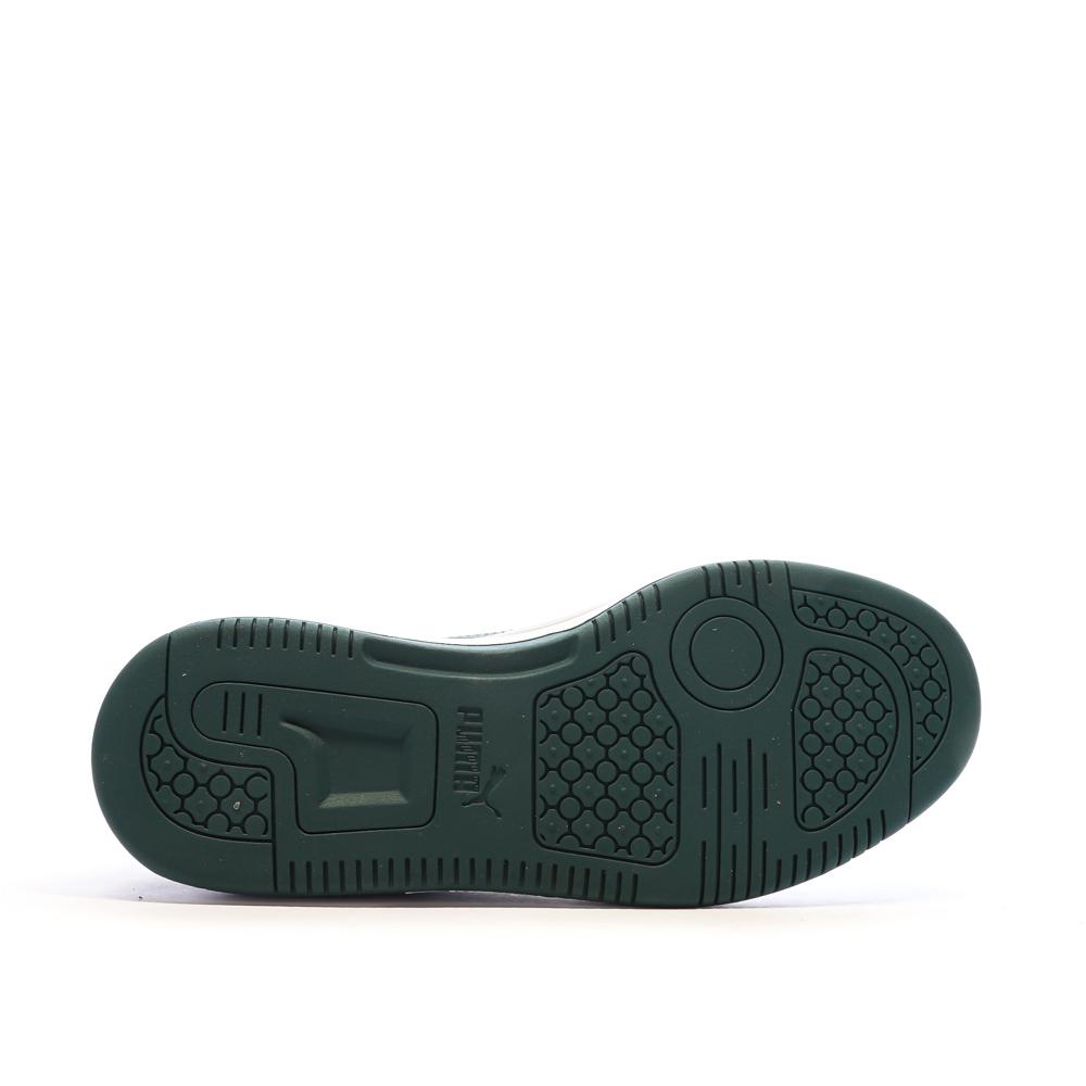 Puma Baskets Noires/Vertes/Blanches Garçon Puma Rebound