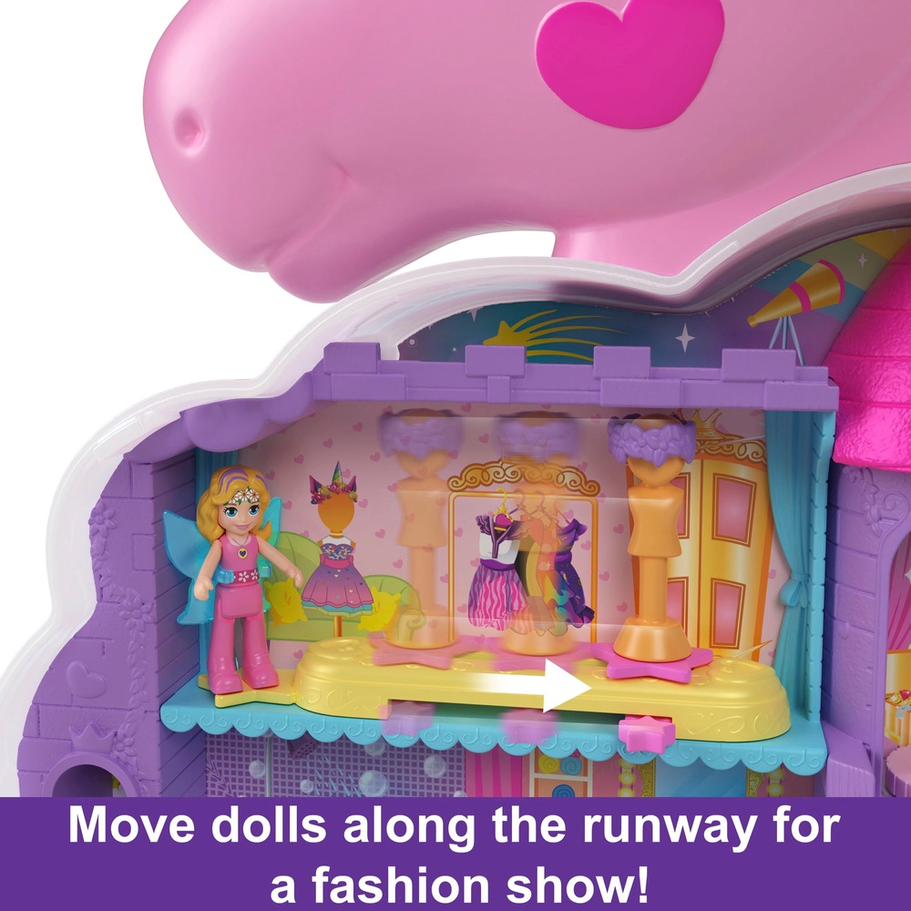 Polly Pocket Regenbogen-Einhorn Salon-Spielset