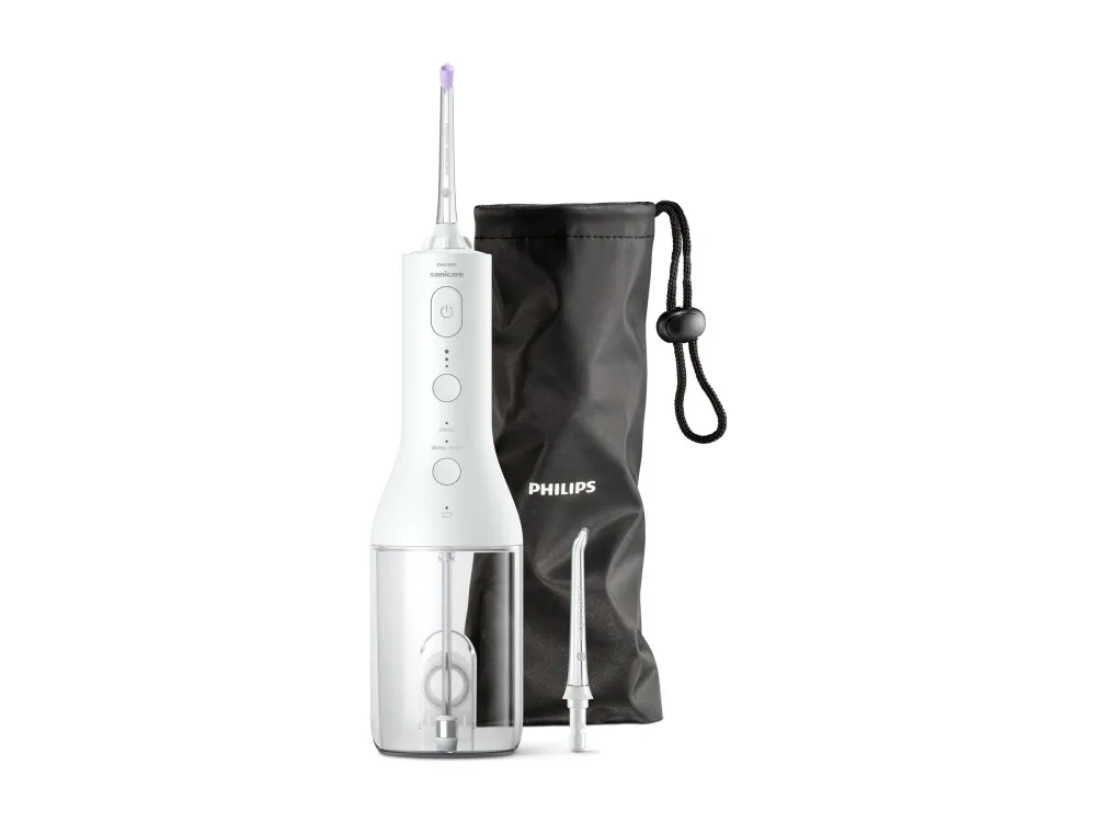 Philips Sonicare Power Flosser 3000 HX3826 - Mundskylning - trådløs - hvid