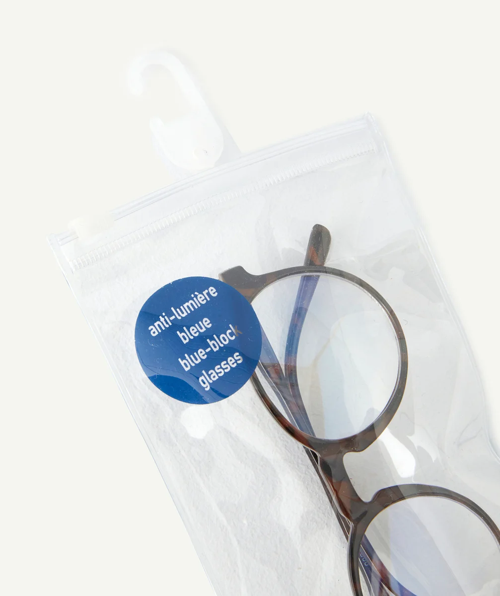 LUNETTES ANTI LUMIÈRE BLEUE MARRON AVEC ÉCAILLES GARÇON