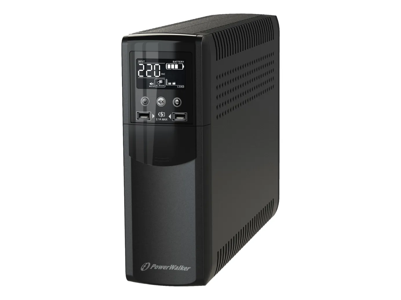 PowerWalker VI 1000 CSW - UPS - AC 170 - 280 V - 600 Watt - 1000 VA - 10 At - USB - output-stikforbindelser: 4