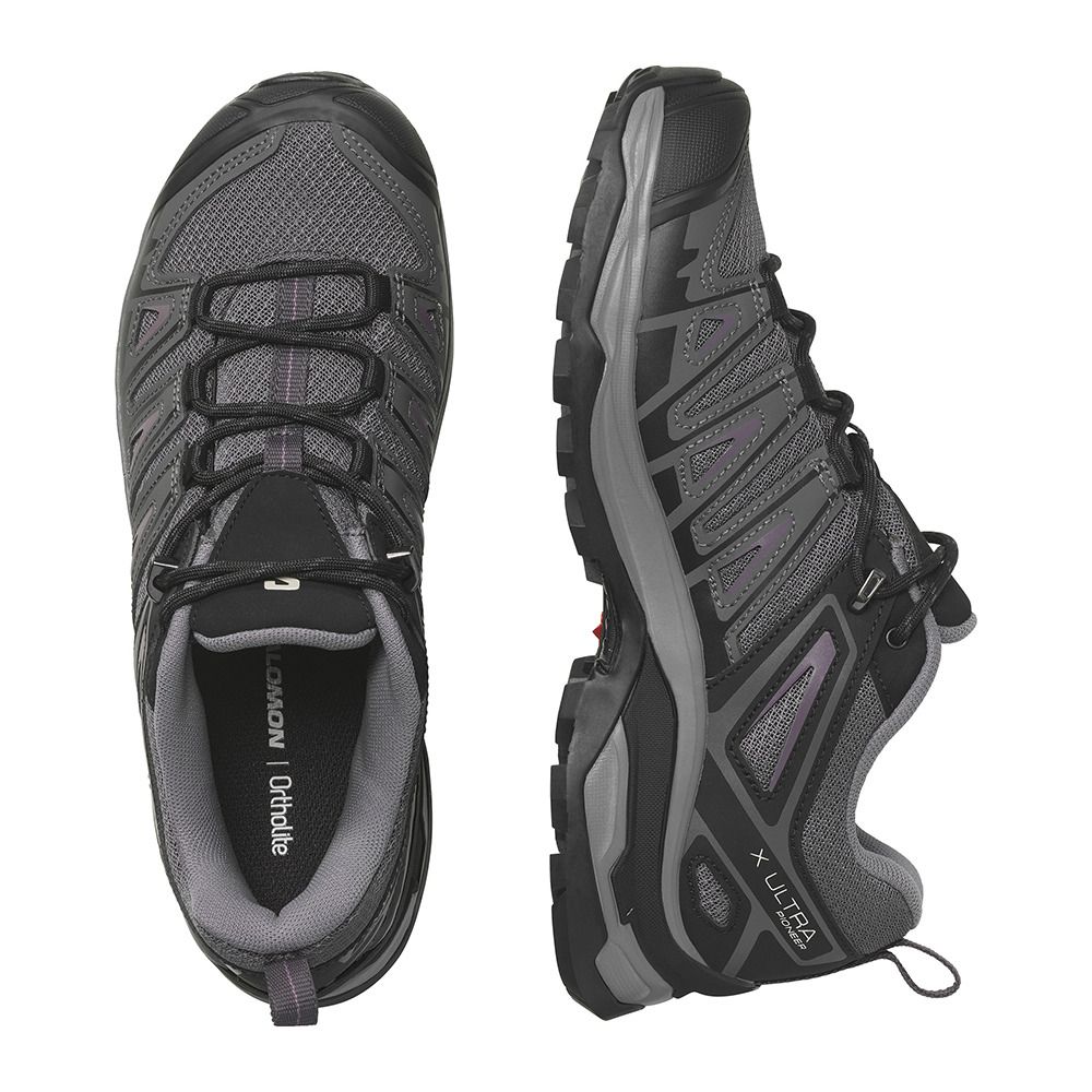 Salomon ULTRA PIONNIER AERO - Chaussures randonné Femme magnet/black/moonscape