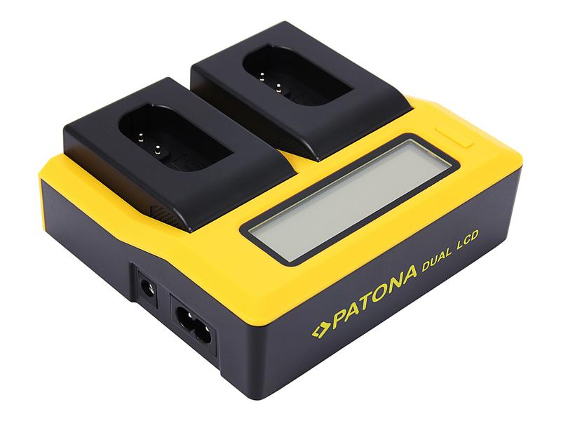 Patona Ladegerät Dual LCD USB – Panasonic DMW-BLK22 USB-Dual-Ladegerät für die Panasonic Akkus DMW-BLK22