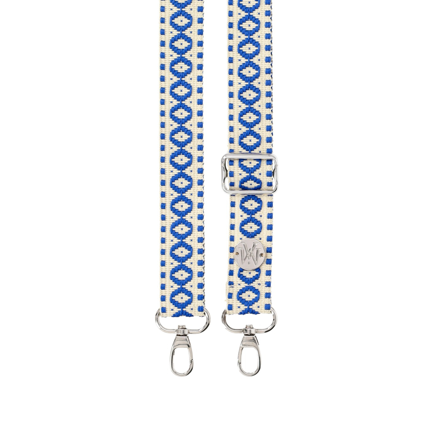 Handyband Handgemachtes Umhängeband für Handyhüllen Indian Silver - Royal Blue